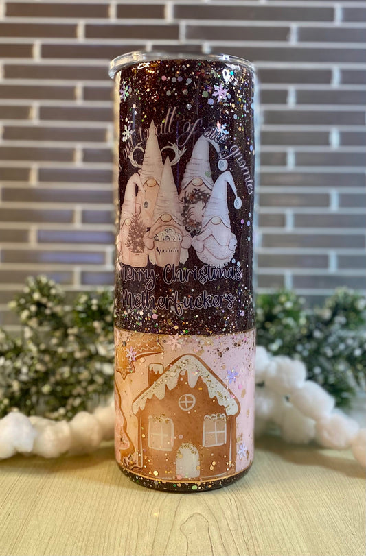 Gingerbread Christmas Ready to Ship 20oz Stainless Steel Tumbler